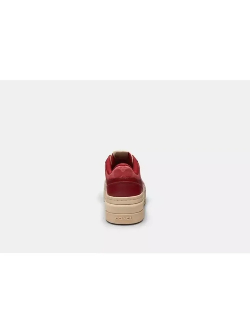 Coach Platform Sneaker In Signature Denim Sneakers Women's Size 10 Red Monogram